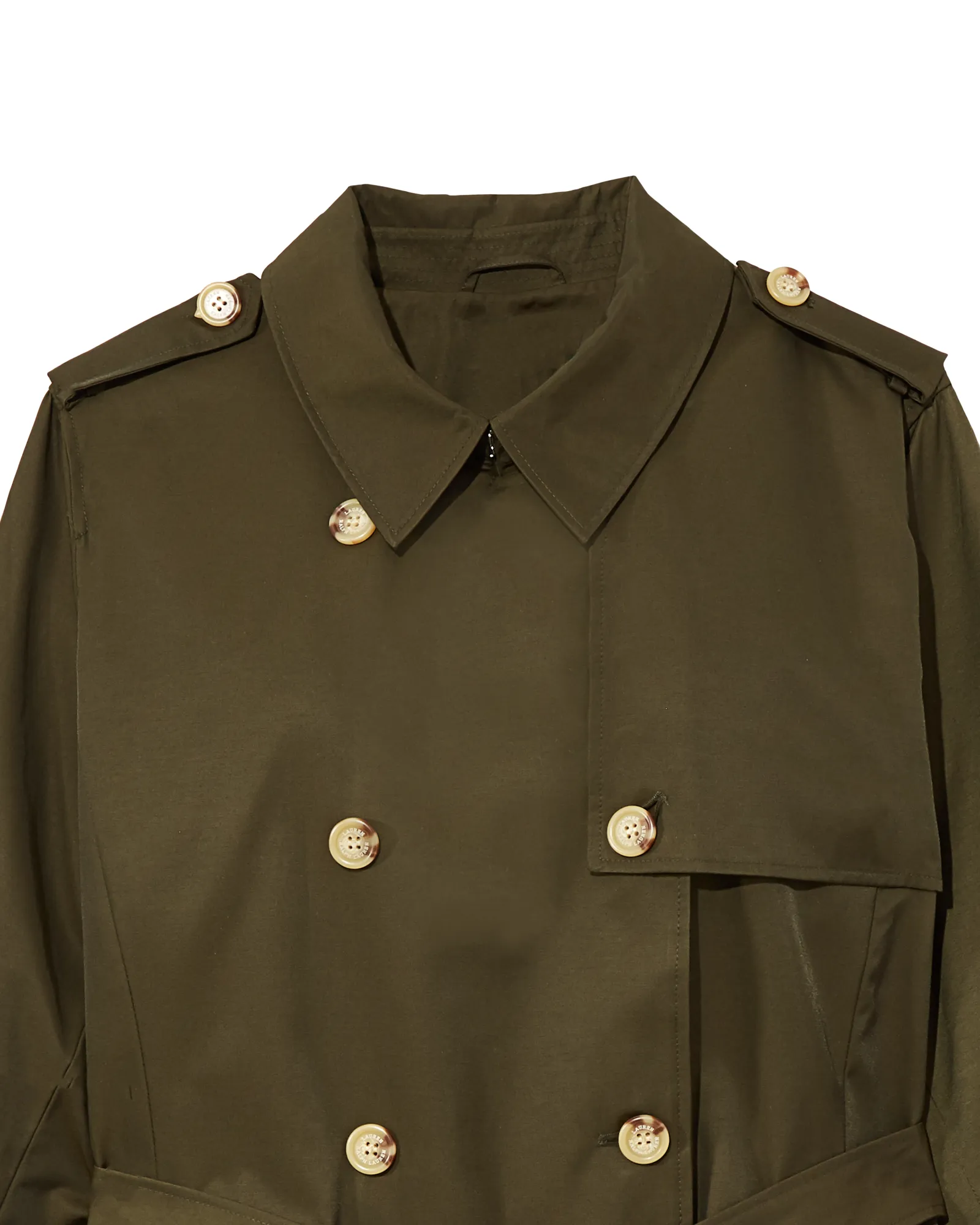 Sumac Double Breasted Trench Coat | Olive Green