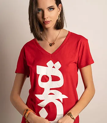 THR 1 V-Neck (Red)