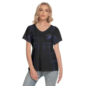 TRP Matrix 02 Ladies Designer V-neck Loose Fit T-shirt