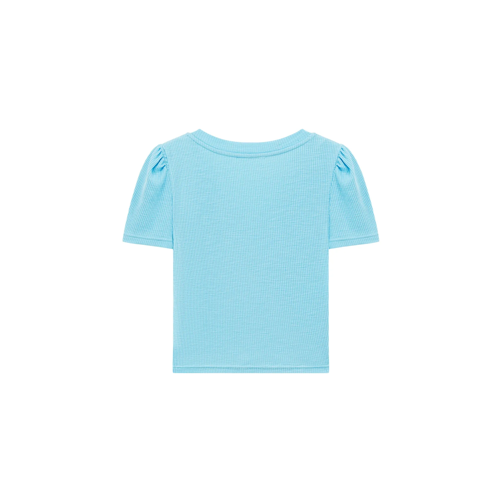 V-Neck Puff Sleeve T-Shirt