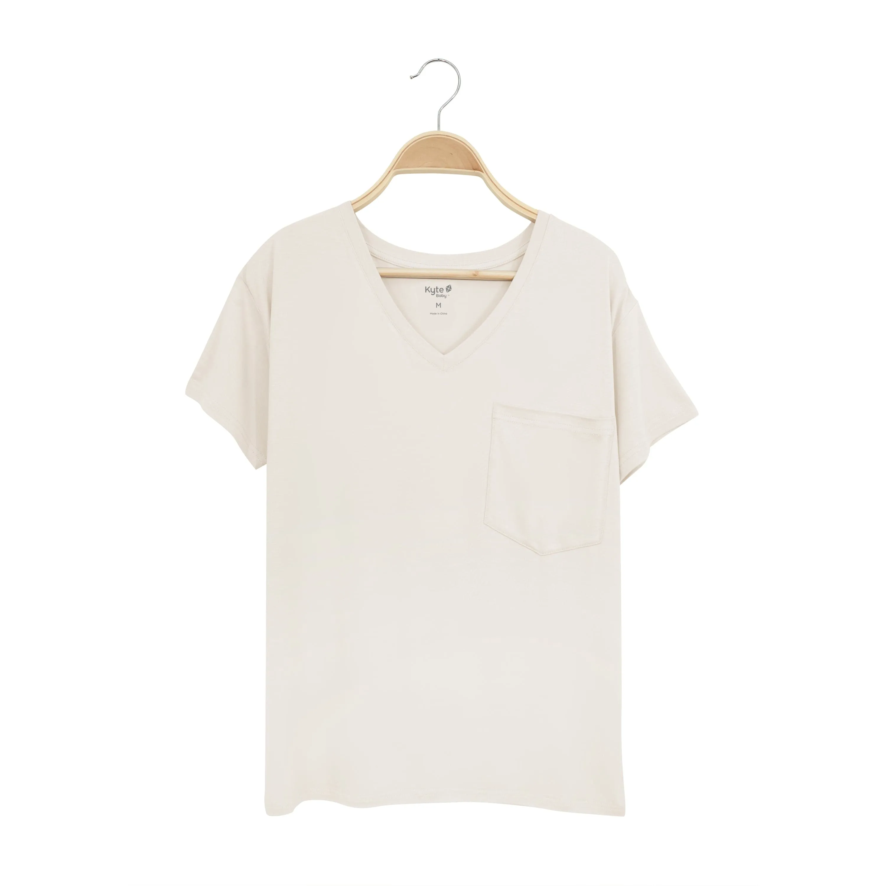 Women’s Relaxed Fit V-Neck in Oat